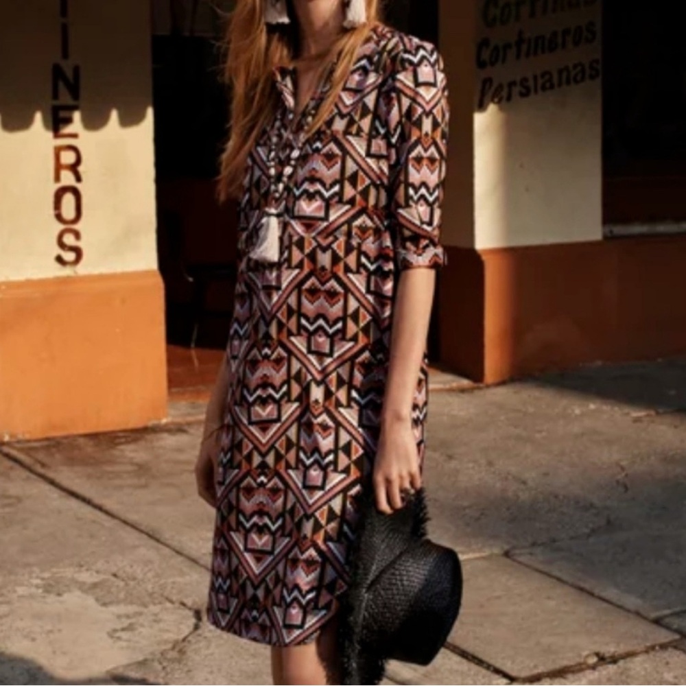 H&M Geo Print Dress